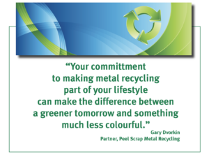 your commitment to making metal recycling part of your lifestyle